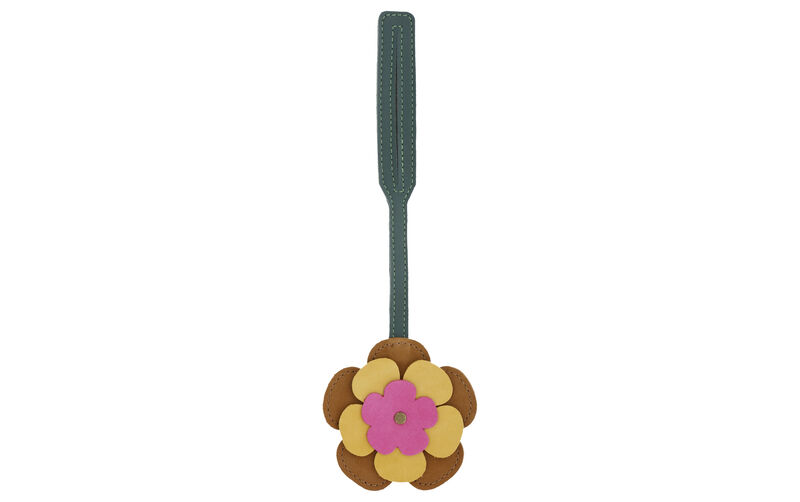 Yellow Multi Daisy Bag Charm, , large
